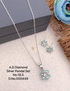 AD Diamond Rose Gold Pendal Butti Set 4 Wholesale Price In Surat

